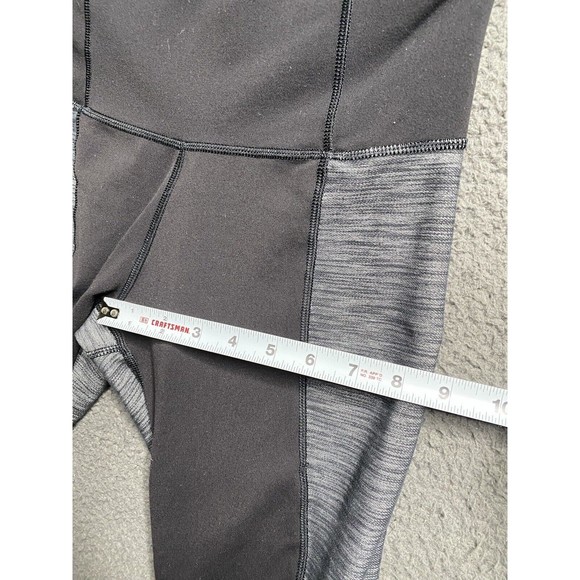 Lululemon Barre Pulse Pant (Tall) Flare Legging in Black / Slub Denim Black - 6 - Picture 12 of 16